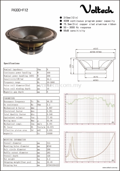 Voltech PA300-F-12