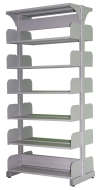 JS608 Library Double Sided Rack Without Steel Side Panel LIBRARY STEEL FURNITURE OFFICE FURNITURE