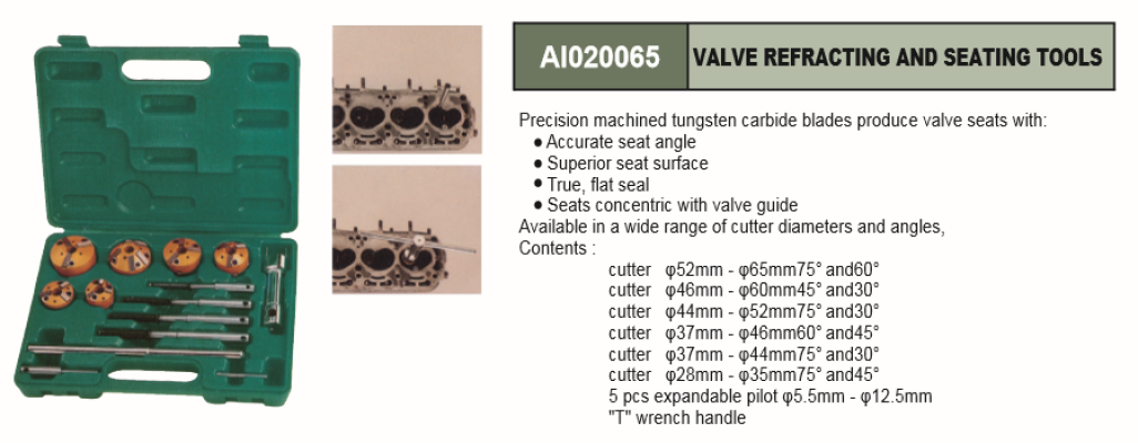 VALVE REFRACTING AND SEATING TOOLS - AI020065