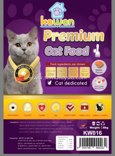 KW-015 Kawan Premium Cat Food 8kg