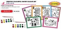 PS-FH-10 Creative Colourful Water Colour Art Art Decoration 