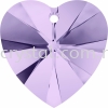 SW 6228 Heart Pendant, 10.3x10mm, Violet (371), 4pcs/pack 6228 HEART PENDANT, 10.3x10MM Pendants  SW Crystal Collections 