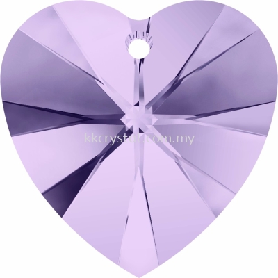 SW 6228 Heart Pendant, 10.3x10mm, Violet (371), 4pcs/pack