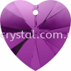 SW 6228 Heart Pendant, 18x17.5mm, Amethyst Blend (721), 1pcs/pack 6228 HEART PENDANT, 18x17.5MM Pendants  SW Crystal Collections 