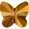 SW 5754 Butterfly Bead, 8mm, Crystal Copper (001 COP), 4pcs/pack 5754 BUTTERFLY BEAD, 08MM Beads  SW Crystal Collections 