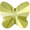 SW 5754 Butterfly Bead, 8mm, Jonquil (213), 4pcs/pack 5754 BUTTERFLY BEAD, 08MM Beads  SW Crystal Collections 