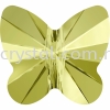 SW 5754 Butterfly Bead, 10mm, Jonquil (213), 2pcs/pack 5754 BUTTERFLY BEAD, 10MM Beads  SW Crystal Collections 