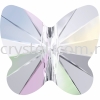 SW 5754 Butterfly Bead, 10mm, Crystal AB (001 AB), 2pcs/pack 5754 BUTTERFLY BEAD, 10MM Beads  SW Crystal Collections 