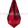 Swarovski 6000 Drop Pendants, 11x5.5mm, Light Siam (227), 4pcs/pack 6000 DROP PENDANTS, 11x5.5MM Pendants  SW Crystal Collections 