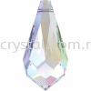 Swarovski 6000 Drop Pendants, 11x5.5mm, Crystal AB (001 AB), 4pcs/pack 6000 DROP PENDANTS, 11x5.5MM Pendants  SW Crystal Collections 