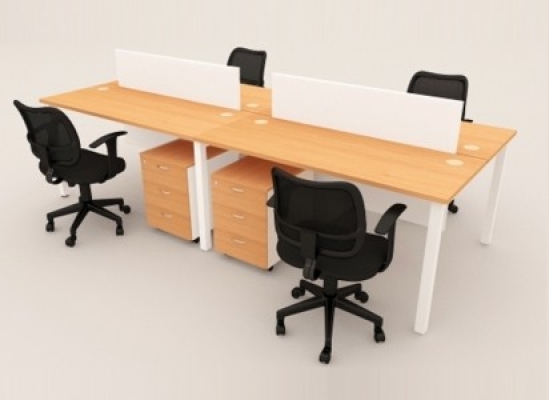 DESKING CHIPBOARD 4 SEATERS