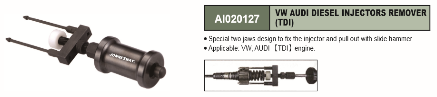 VW AUDI DIESEL INJECTORS REMOVER (TDI) - AI020127