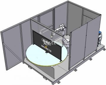 Robot Welding With Fencing & Fume Collector Servo- CO2 ARC 720