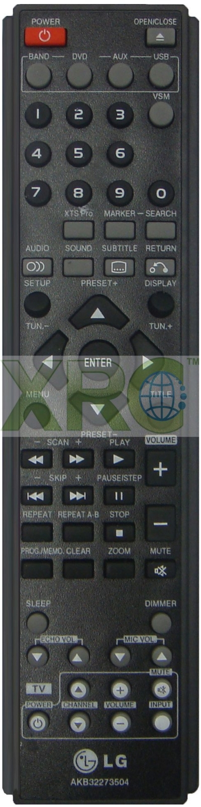 AKB32273504 LG DVD HOME THEATER REMOTE CONTROL 