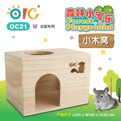 OC21 OIC Forest Playground - Rectangle Wooden House