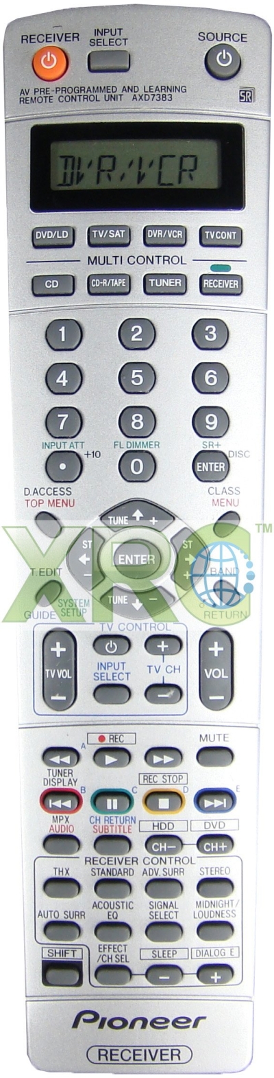 AXD7383 PIONEER HOME THEATER REMOTE CONTROL