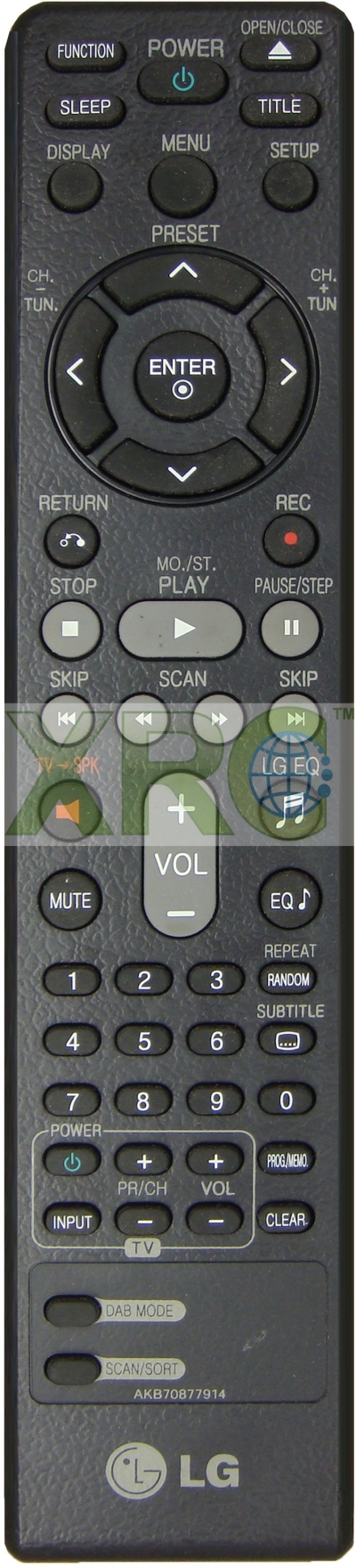 AKB70877914 LG HOME THEATER REMOTE CONTROL