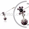 Pin Brooch 7003#, Purple Amethyst, 2pcs/pack 7003#  Pin Brooch Jewerly