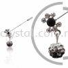 Pin Brooch 7003#, Black, 2pcs/pack 7003#  Pin Brooch Jewerly