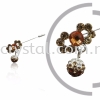 Pin Brooch 7012#, Brown, 2pcs/pack 7012# Pin Brooch Jewerly