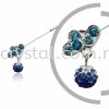 Pin Brooch 7013# (Double Heart), Blue, 2pcs/pack 7013# Pin Brooch Jewerly