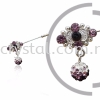 Pin Brooch 7015#, Purple Amethyst, 2pcs/pack 7015# Pin Brooch Jewerly