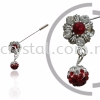 Pin Brooch 7018#, Red Light Siam, 2pcs/pack 7018# Pin Brooch Jewerly