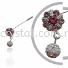 Pin Brooch 7018#, Pink Rose, 2pcs/pack 7018# Pin Brooch Jewerly
