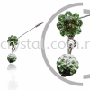 Pin Brooch 7019#, Green Olivine, 2pcs/pack 7019# Pin Brooch Jewerly