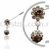Pin Brooch 7019#, Brown, 2pcs/pack 7019# Pin Brooch Jewerly