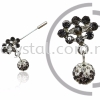 Pin Brooch 7021#, Silver, 2pcs/pack 7021# Pin Brooch Jewerly