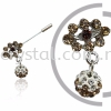 Pin Brooch 7021#, Brown, 2pcs/pack 7021# Pin Brooch Jewerly