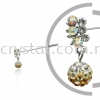 Pin Brooch 7031#, Gold Topaz, 2pcs/pack 7031# Pin Brooch Jewerly