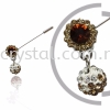 Pin Brooch 7039#, Brown, 2pcs/pack 7039# Pin Brooch Jewerly