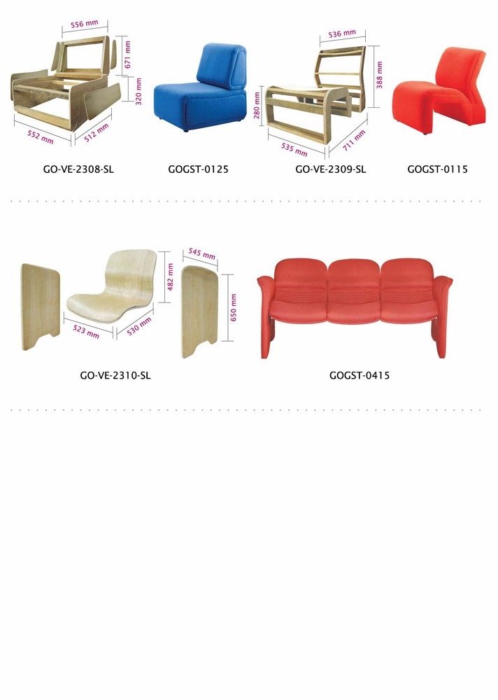 VENEER One Piece VENEER One Piece Chair Components