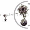 Pin Brooch 7047#, Purple Amethyst, 2pcs/pack 7047# Pin Brooch Jewerly