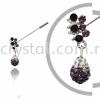 Pin Brooch 7032#_A, Purple Amethyst, 2pcs/pack 7032#_A Pin Brooch Jewerly