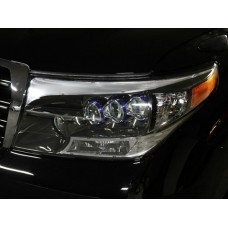 FJ200 08 Head Lamp Projector Black Chrome (Lexus LS600 Look)