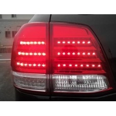 FJ200 08 Rear Lamp Crystal LED Red/Clear (Lexus Look) 