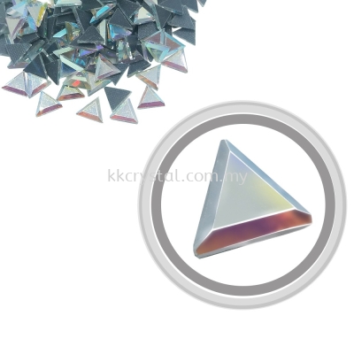 Flatback Hotfix 611, Triangle Shaped, 6x6mm, Crystal AB, 360pcs/pack