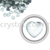 Flatback Hotfix 612, Heart Shaped, 6x6mm, Crystal, 360pcs/pack Flatback Rhinestones - Special Shape Hotfix