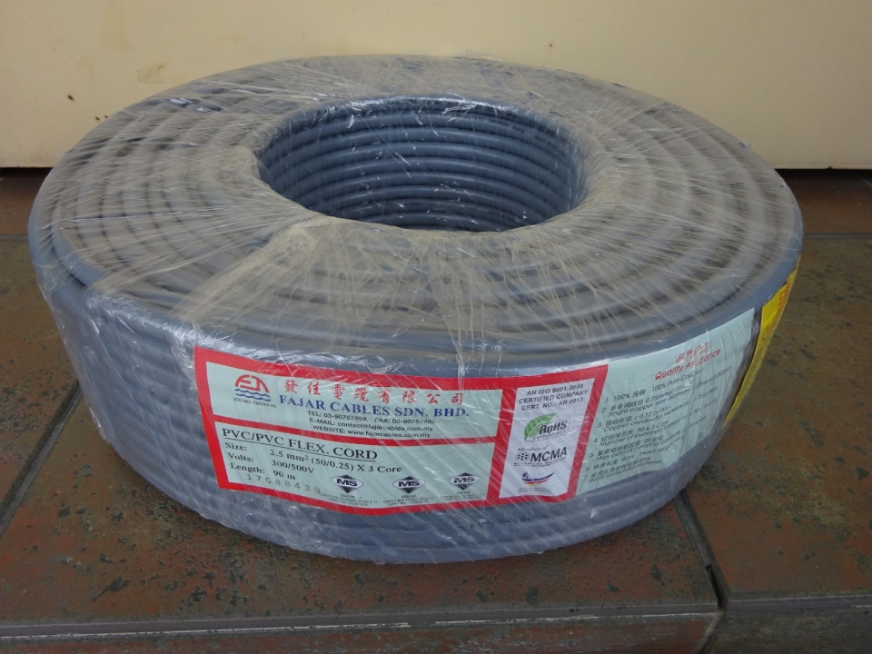 FAJAR 3C CABLE (300/500V) 90M