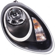 Boxster Head Lamp Crystal Projector Black W/Rim