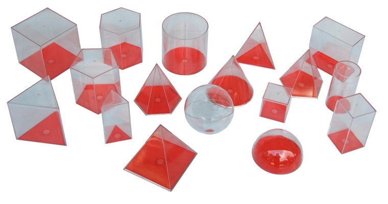 SB30405AW Giant Transparent Geometric Shapes (17 pcs)