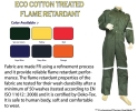 XinXing Eco FR Cotton Treated 200gsm Coverall  Cotton Treated Fire Retardant  Pakaian Pelindung