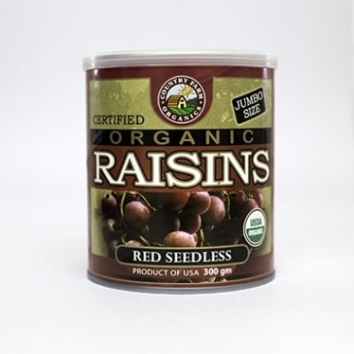 CF-RED JUMBO RAISIN-300G-TIN