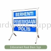 Police Portable Signbord Road Block Polis Signborad Signboard