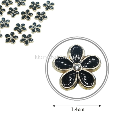 Iron On Metal, Code: 17-87#, 1# Black, 50pcs/pack