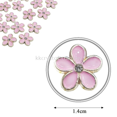 Iron On Metal, Code: 17-87#, 17# Pink, 50pcs/pack