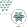 Iron On Metal, Code: 17-94#, 15# Light Blue, 50pcs/pack Iron On Metal Iron on Metal / Patch